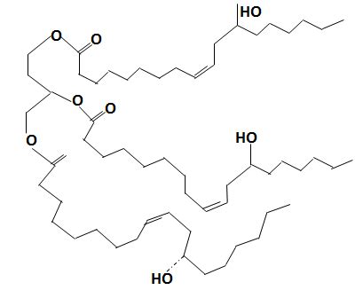 Molecular structure schematic diagram of castor oil. | Download Scientific Diagram