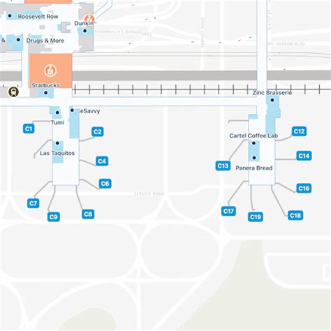 Phoenix Sky Harbor Airport PHX Terminal 4 Map