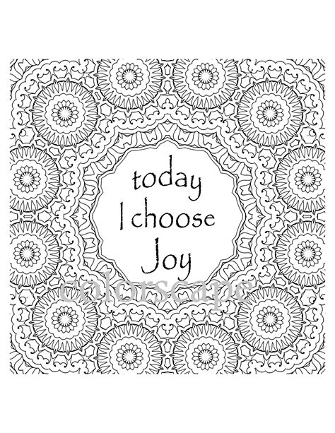 Free Printable Joy Coloring Pages