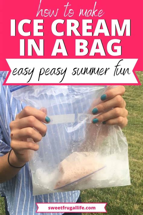 How to Make Ice Cream in a Bag - Sweet Frugal Life