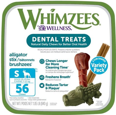 WHIMZEES by Wellness Variety Box Dental Chews Natural Grain-Free Dental ...