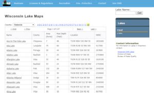 Lake and Lake Depth Maps – State Cartographer's Office – UW–Madison