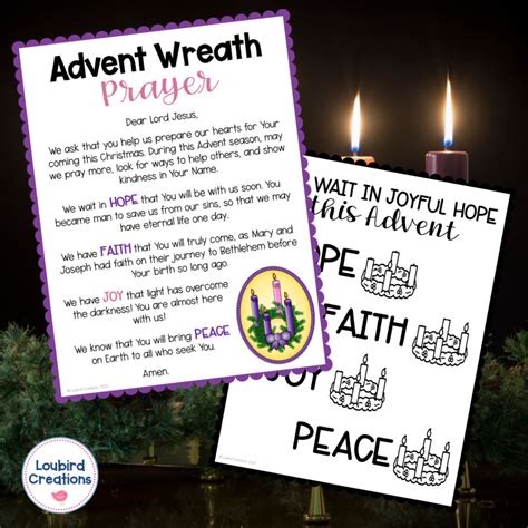 Free Advent Prayer for Catholic Kids - Loubird Creations