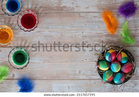 Coloring Eggs Food Colorings Traditional Easter Stock Photo 2117657195 ...