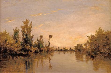 Charles François Daubigny - Banks of the Seine [1855] | Paintings art ...