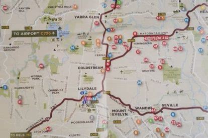 Yarra Valley Map - Tourist & Wine Region Maps, Victoria