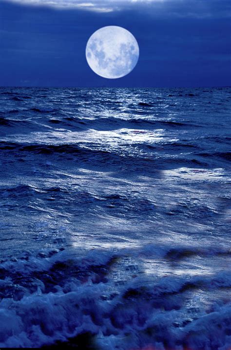 Moonlight Over The Ocean Photograph by Christian Lagereek - Fine Art America