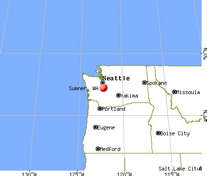 Map Of Sumner Washington | Draw A Topographic Map