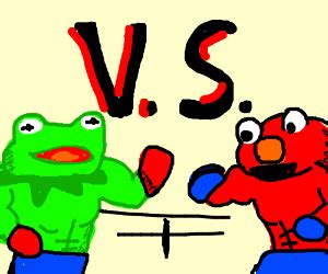 Elmo and Kermit Boxing - Drawception