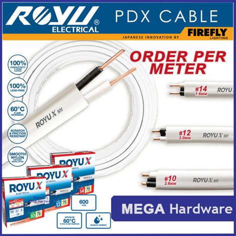 ROYU ROYUX PDX Wire / Duplex Solid Wire / Dual Flat Wire # 10 12 14 ...