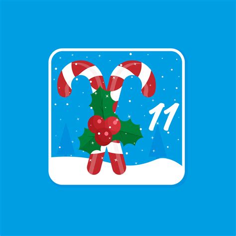 Advent calendar. Christmas holiday celebration cards for countdown December 11 15542143 Vector ...