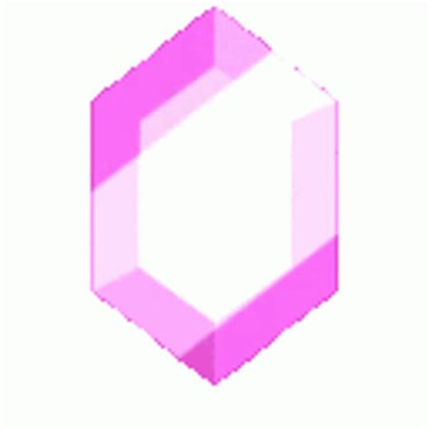 a pink and white hexagonal object on a white background with no image in it