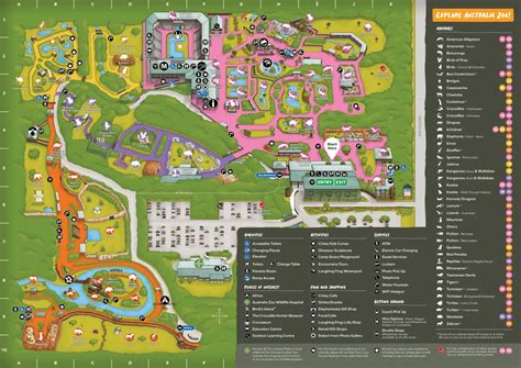 Australia Zoo Map (2024 - 2022) | ThemeParkBrochures.net