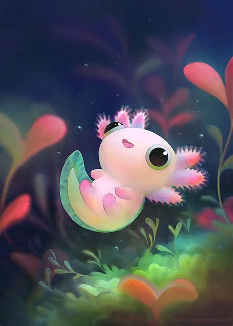 Axolotl Sevimli Hayvan Izimleri Axolotl Axolotl Cute Kawaii | The Best ...