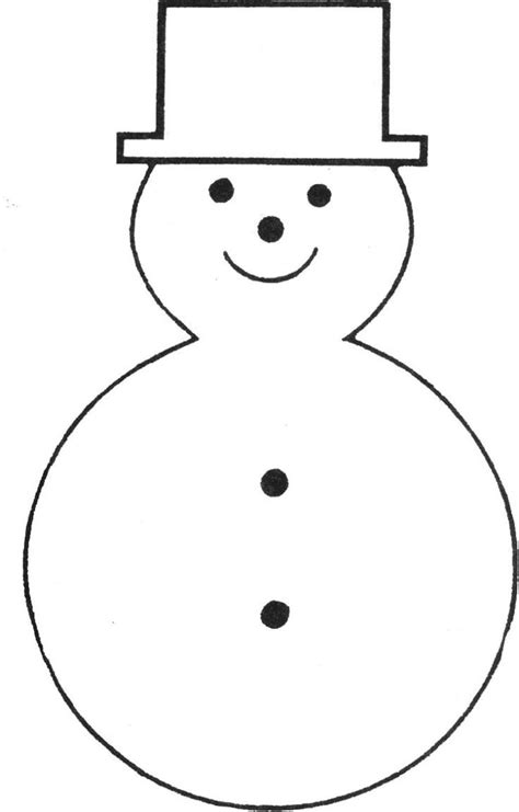 Free Printable Snowman Template | Printable christmas ornaments ...