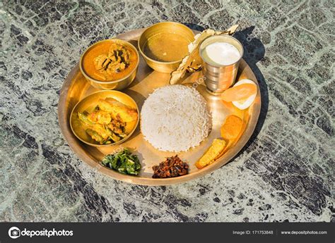 Traditional Nepalese food - thali (dal bhat Stock Photo by ©upslim ...