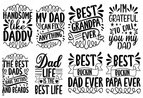 Dad SVG, dad cut file Bundle, dad quotes SVG Bundle, dad design vector Cutting Machines like ...