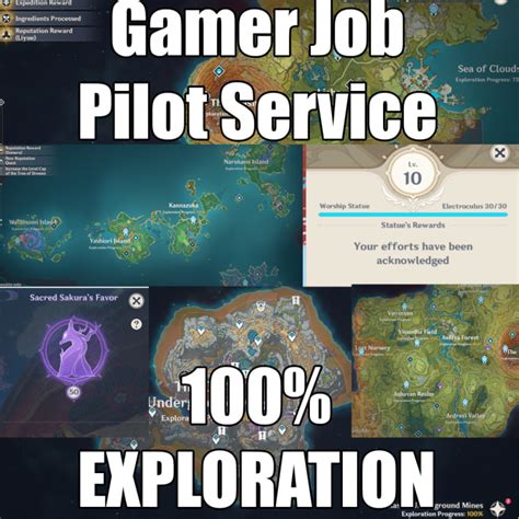 Do 100 percent exploration map and others in genshin impact by Gamerjob | Fiverr