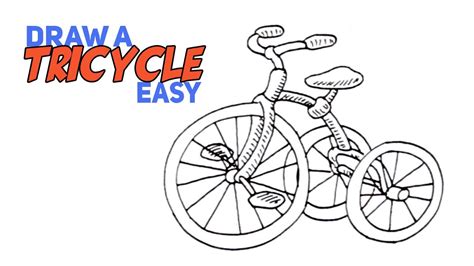 How to Draw a Tricycle Real Easy for All - YouTube