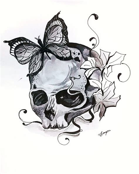 #inktober2018 #inktober ...DAY 4.."#cool .#skull ".... #art # ...