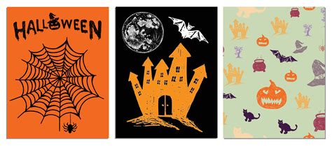 Halloween symbols hand drawn illustrations 8361167 Vector Art at Vecteezy