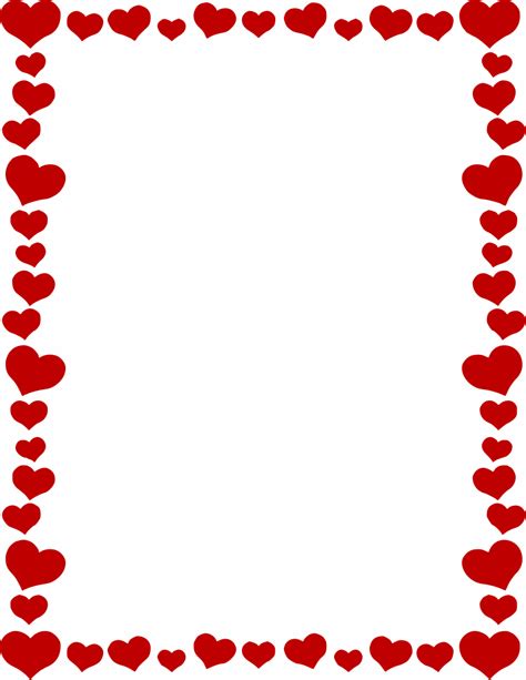 hearts border | Free valentine clip art, Clip art borders, Valentine clipart