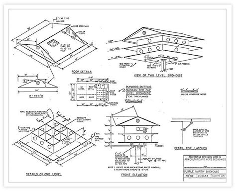 Step By Step Free Printable Purple Martin House Plans