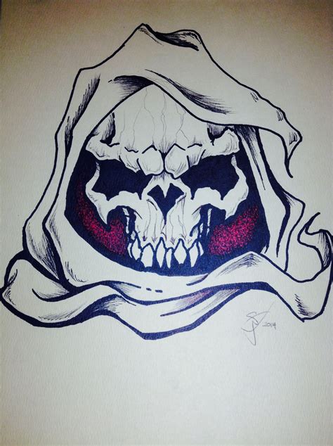 Grim Reaper Marker and pen on paper