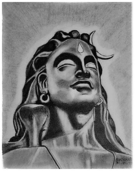 The Adiyogi statue - SHIVAN'S CREATIVE STUDIO - Drawings & Illustration ...