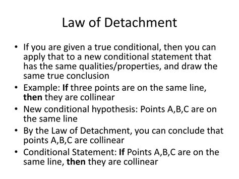 Law Of Detachment Examples Geometry