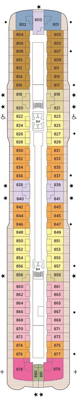 Seven Seas Grandeur Deck plan & cabin plan