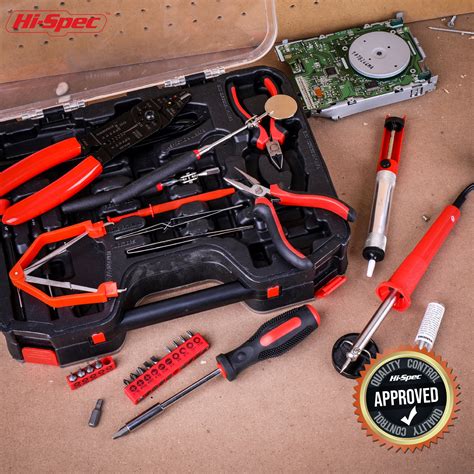 Hi-Spec 60 Piece Electronics Electrical Engineer Tool Kit with 30W Soldering | eBay