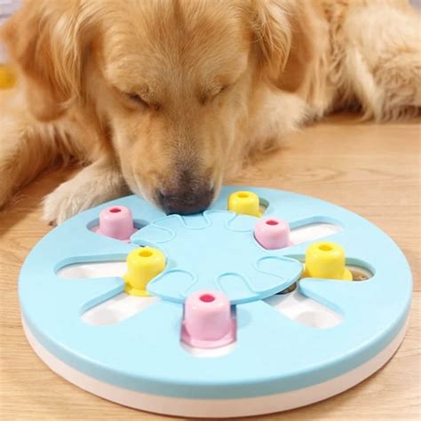 Fysho Pet Dog ABS Slow Feeder Leak Food Toy Puzzle Game Disc Training ...