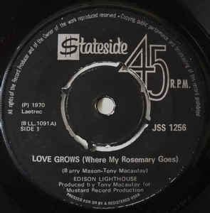 Edison Lighthouse - Love Grows (Where My Rosemary Goes) (1970, Vinyl ...