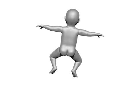 Newborn baby boy high detailed 3D model 3D printable | CGTrader