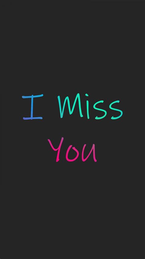 I Miss You iPhone Wallpaper | I miss you wallpaper, I miss you quotes, Miss you images