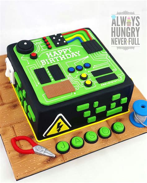 Electrical-Themed Cake for ate @kittielicious’ lucky boyrfriend. 🤗 ...