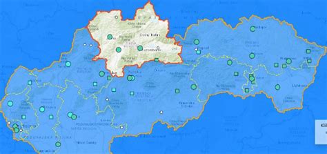 Map of the Slovak Republic with marking of stations (Source: New web... | Download Scientific ...