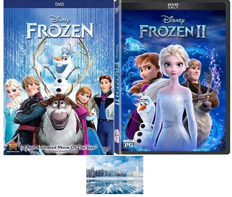 Disney's Frozen DVD Double Feature One 1 & Two 2 Includes Frozen Glossy ...