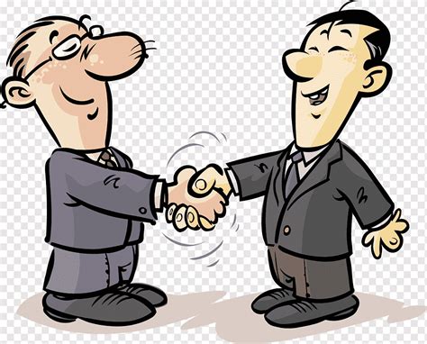 Handshake Cartoon Contract, greeting, child, animals, hand png | PNGWing