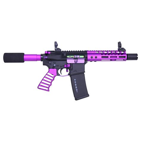 AR-15 Pistol Furniture Set (Anodized Purple) » Guntec USA