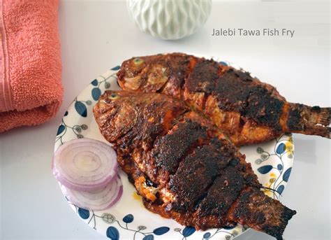 Tilapia Tawa Fish Fry Recipe /Jalebi Tawa Fish Fry — Crunchy Kitchen