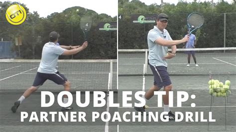 Tennis Tip: Doubles Partner Poaching Drill - YouTube