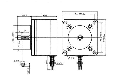 Nema 23 Stepper Motor Wiring Diagram Nema 17 60mm 0.6nm High Torque ...