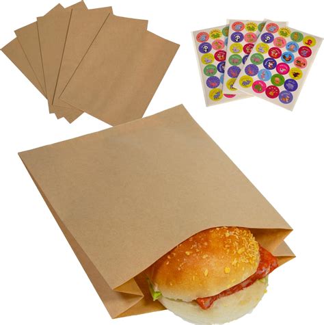 Amazon.com: 200 White Kraft Paper Bags, 4 x 6, Good for Candy, Cookies, Small Gift, Crafts ...