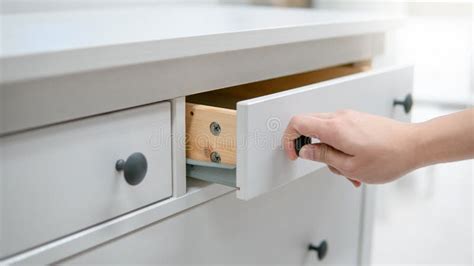 Man Opening a Drawer in a Cabinet Stock Image - Image of files, archive: 28336855