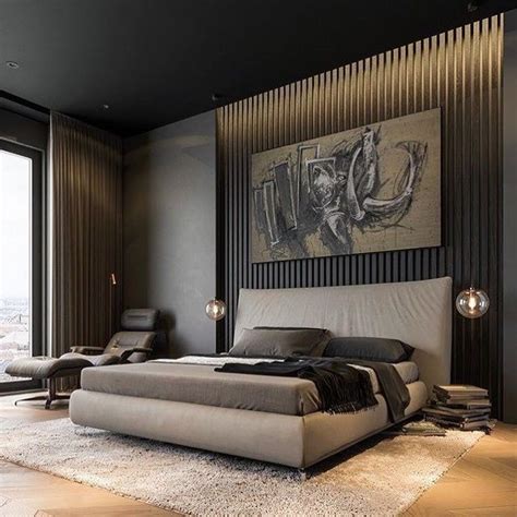 Pin by Ziwei on bedroom | Dark interior design, Master bedroom interior ...