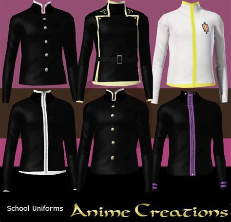 The Sims Resource - School Uniforms (Teen Boys)