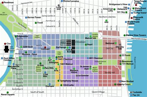 Philadelphia Map Tourist Attractions - ToursMaps.com