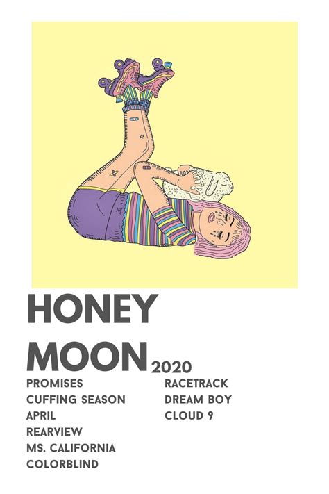 honey moon album poster in 2021 | Beach bunny, Film posters minimalist ...